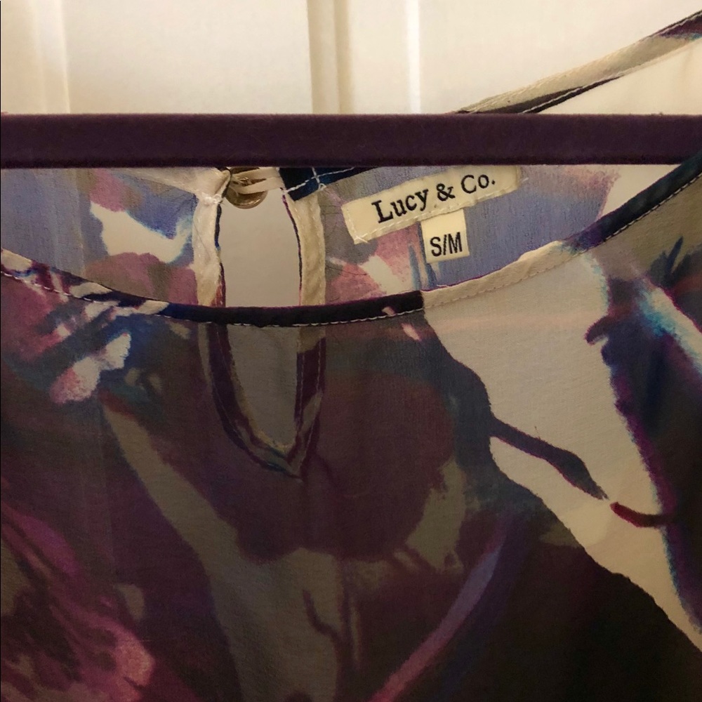 Brand New Lucy & Co sheer Top-Small - Picture 4 of 8